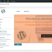 Interactive wordpress management hover