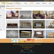 Luxury furniture website - Product page